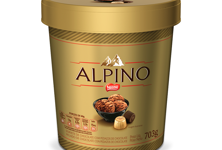Mockup 3D Alpino Chocolate