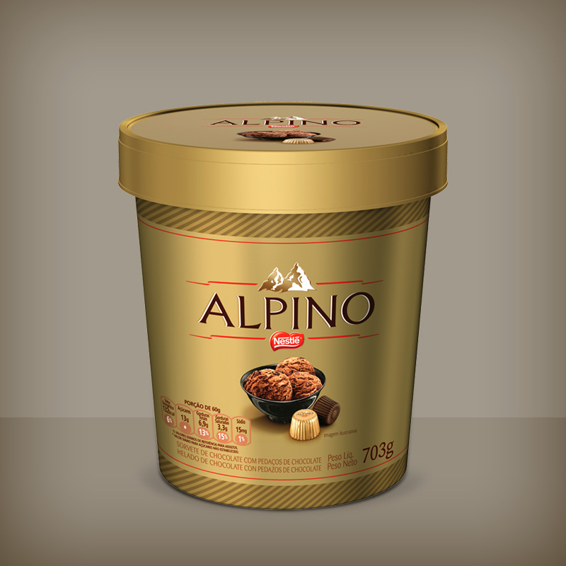 Mockup 3D de embalagem Nestlé