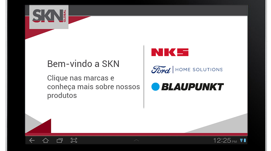 Tela 1 do aplicativo SKN Global